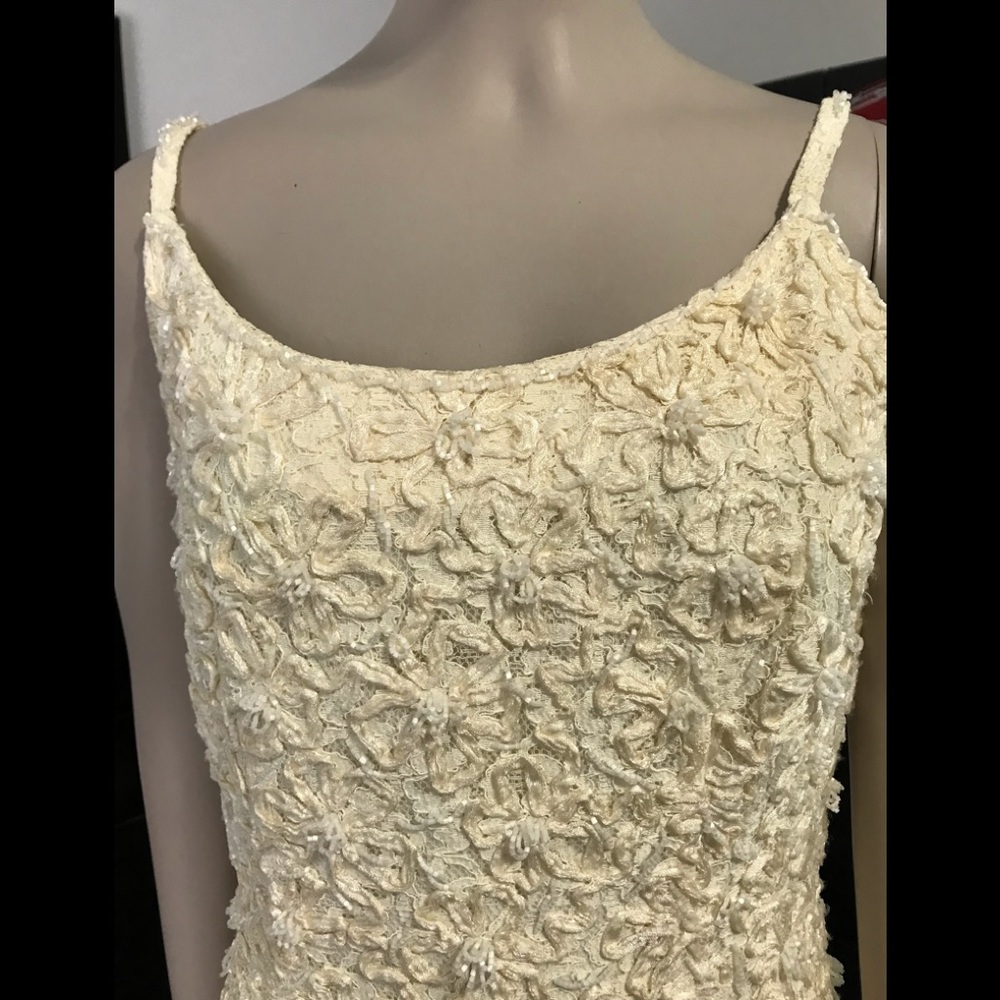 Hand Beaded/Lace vintage dress